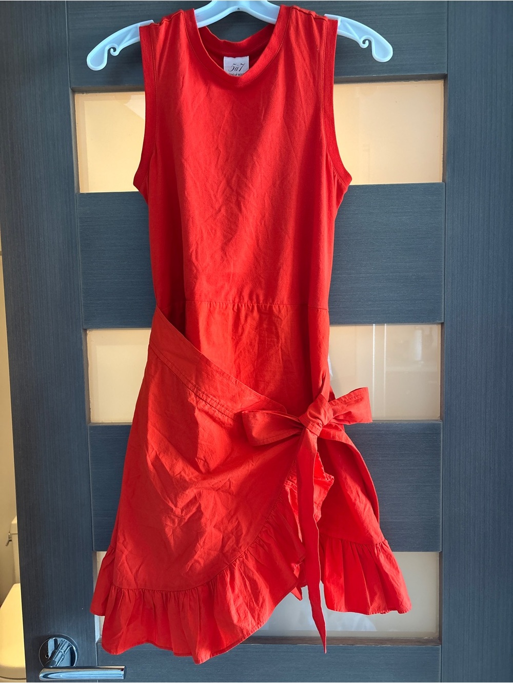 Cinq à Sept Mahlia Mini Dress Deep Tangelo - Small